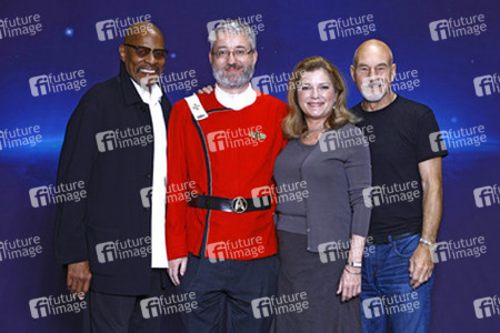 Avery Brooks, Star Trek Fan Torsten Stau, Kate Mulgrew, Patrick Stewart