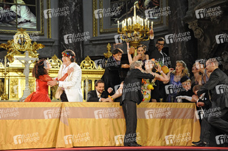 Barbara Wussow, Winfried Glatzeder, 'Jedermann' Ensemble