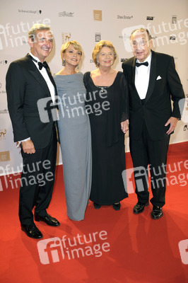 Uschi Glas mit Ehemann Dieter Hermann und Hans-Dietrich Genscher mit Ehefrau Barbara