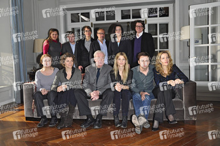 Regisseurin Sandra Nettelbeck, Michèle Goddet, Michael Caine, Clémence Poésy, Justin Kirk, Gillian Anderson und die Produzenten Philipp Kreuzer, Astrid Kahmke, Ulrich Stiehm und Helge Sasse