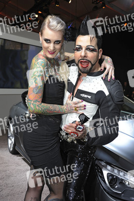 Harald Glööckler mit Tattoo-Model