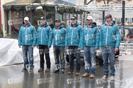 Klaus Kröll, Hannes Reichelt, Mario Scheiber, Romed Baumann, Georg Streitberger, Joachim Puchner