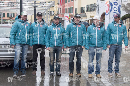 Klaus Kröll, Hannes Reichelt, Mario Scheiber, Romed Baumann, Georg Streitberger, Joachim Puchner