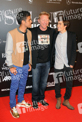 Noah Becker, Boris Becker mit Gast