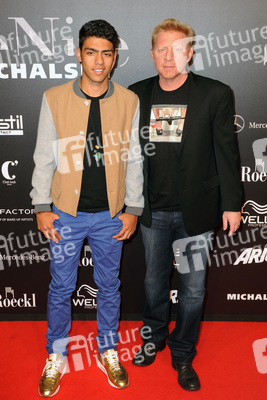 Noah Becker, Boris Becker mit Gast