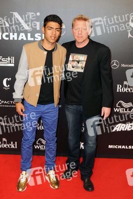 Noah Becker, Boris Becker mit Gast