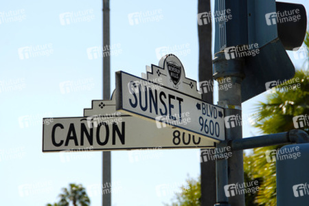 Sunset Boulevard Straßenschild