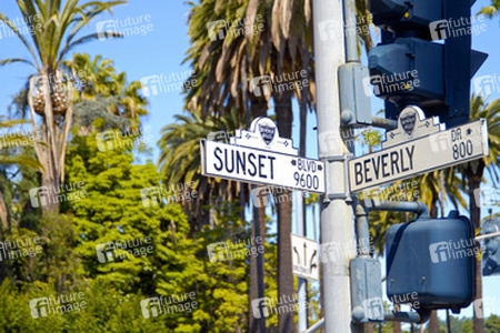 Sunset Boulevard Straßenschild