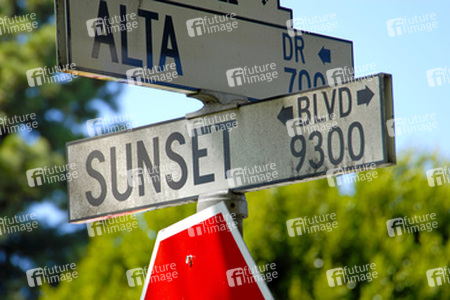 Sunset Boulevard Straßenschild