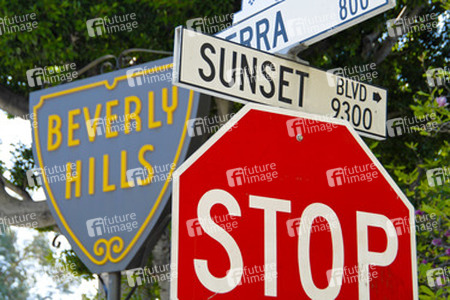 Sunset Boulevard Straßenschild