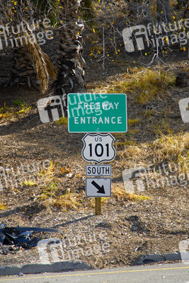 101 Freeway Schild