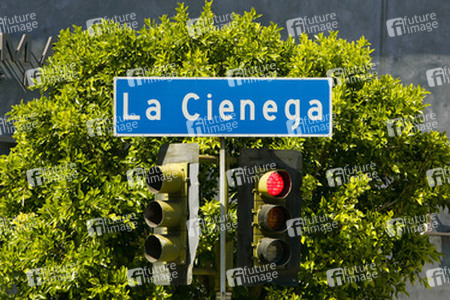La Cienega Blvd. Straßenschild