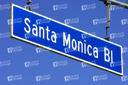 Santa Monica Blvd. Straßenschild