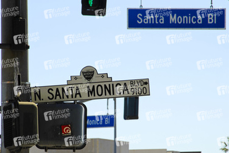 Santa Monica Blvd. Straßenschild