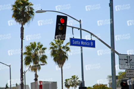 Santa Monica Blvd. Straßenschild