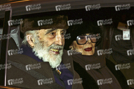 Christopher Lee mit Gattin Gitte