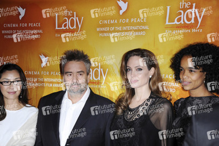 Michelle Yeoh, Luc Besson, Angelina Jolie, Virginie Besson-Silla