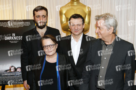 Agnieszka Holland  mit ihren Team von 'In Darkness'