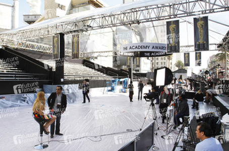 Aufbau für die Oscar-Verleihung 2012