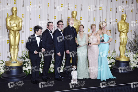 Thomas Langmann, Jean Dujardin, Michel Hazanavicius, James Cromwell, Bérénice Bejo, Uggie the dog, Penelope Ann Miller, Missi Pyle