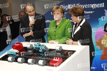 Karl-Heinz Streibich, Angela Merkel, Dilma Rousseff