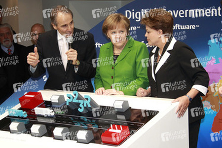 Karl-Heinz Streibich, Angela Merkel, Dilma Rousseff