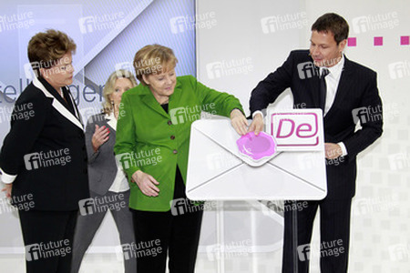 Dilma Rousseff, Angela Merkel, René Obermann