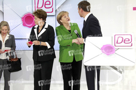 Dilma Rousseff, Angela Merkel, René Obermann