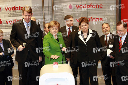 Friedrich Joussen, Angela Merkel, Dilma Rousseff, Stephan Weil