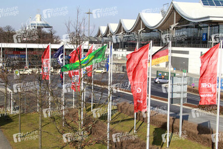 Messegelände mit Messeturm