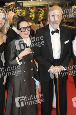 Christopher Lee mit Gattin Gitte