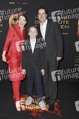 Annika de Buhr mit ihrem Lebensgefährten Jan Weitendorf und Sohn Moritz