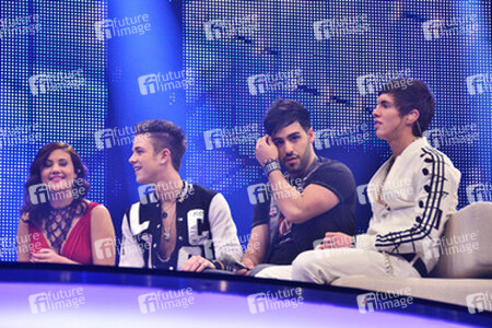 Vanessa Krasniqi, Luca Hänni, Hamed Anousheh, Joey Heindle