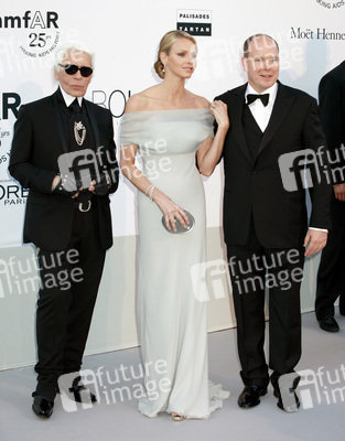 Karl Lagerfeld, Charlene Wittstock, Fürst Albert II. von Monaco