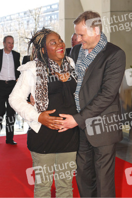 Devid Striesow mit Gattin Francine