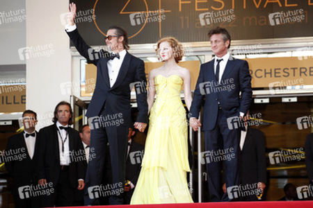 Brad Pitt, Jessica Chastain, Sean Penn