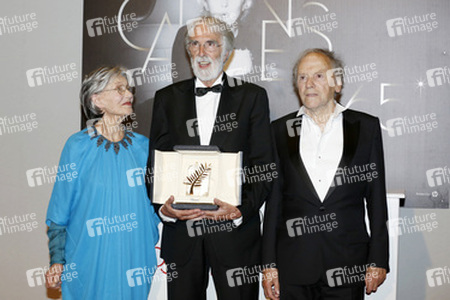 Emmanuelle Riva, Michael Haneke, Jean-Louis Trintignant