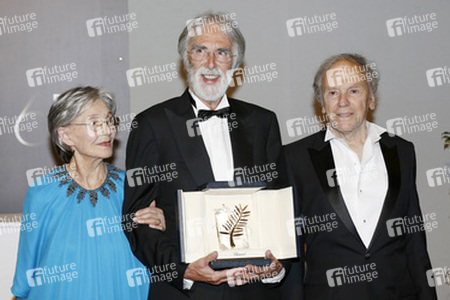 Emmanuelle Riva, Michael Haneke, Jean-Louis Trintignant