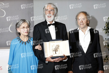 Emmanuelle Riva, Michael Haneke, Jean-Louis Trintignant