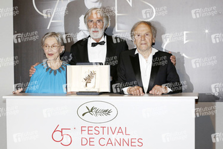 Emmanuelle Riva, Michael Haneke, Jean-Louis Trintignant