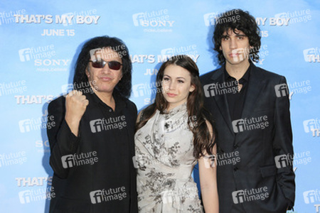 Gene Simmons (Kiss) mit Sohn Nick und Tochter Sophie