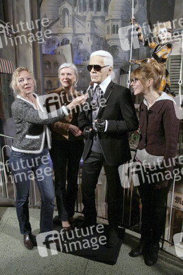 Saskia Ruth mit Team, Karl Lagerfeld Wachsfigur