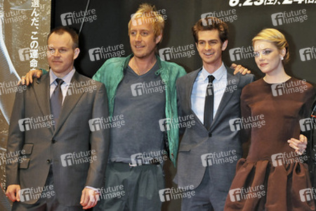 Marc Webb, Rhys Ifans, Andrew Garfield, Emma Stone