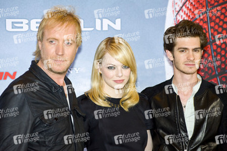 Rhys Ifans, Emma Stone, Andrew Garfield