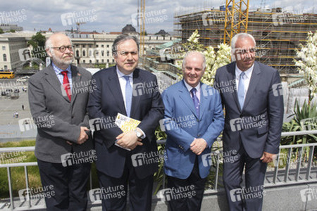 Jürgen Flimm, Yefim Bronfman, Daniel Barenboim, Hans-Reiner Schröder
