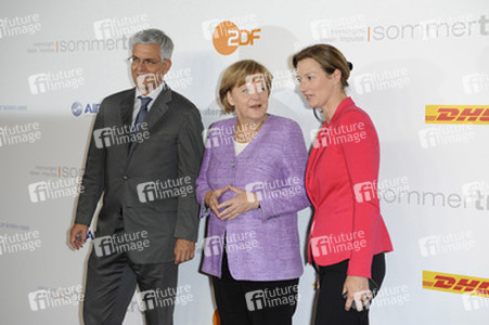 Thomas Bellut, Angela Merkel, Bettina Schausten