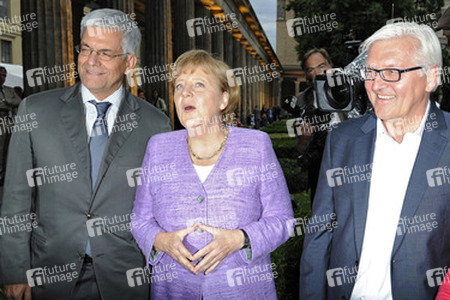 Thomas Bellut, Angela Merkel, Frank-Walter Steinmeier