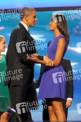 Barack Obama mit Tochter Malia