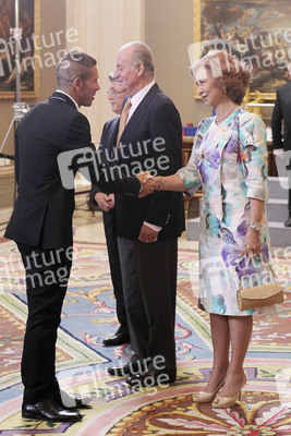 Diego Pablo Simeone, Juan Carlos I.von Spanien, Sophia von Spanien