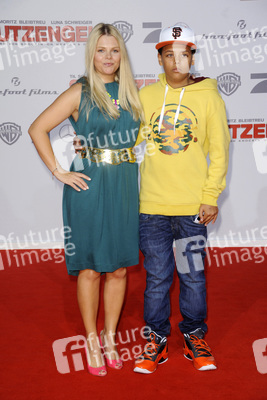 Anne-Sophie Briest mit Sohn Jahmar